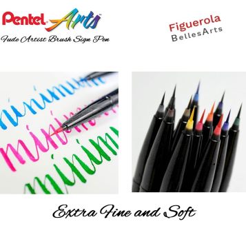 Pentel Brush Sign Pen Artist Rotulador Pincel Ultrafino