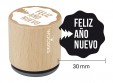 Sello de madera y caucho Feliz Año Nuevo