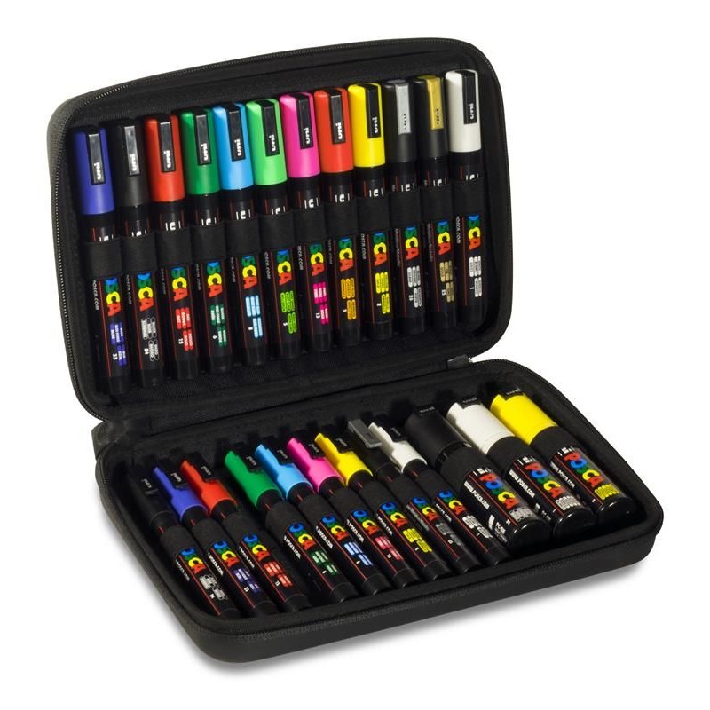 Uni Posca-rotuladores de pintura PC-3M, rotuladores de colores a base de  agua para grafiti, papelerí La Tienda Dorada