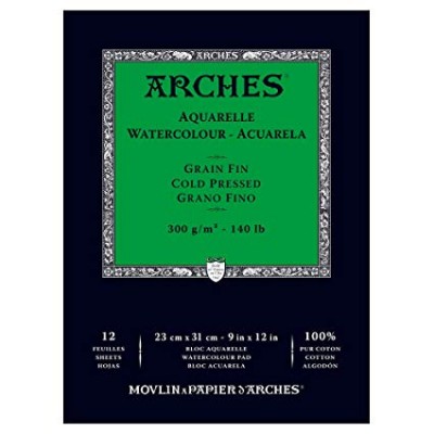 Arches Bloc Acuarela A4 12 hojas 300 gr