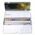 WINSOR & NEWTON CAJA ACUARELAS METÁLICA DE VIAJE