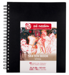 Sketchbook Art Creation con espiral de 21,5x28 cm