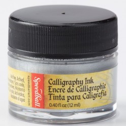 Tinta acrílica pigmentada Speedball 12ml Plata Metalizado