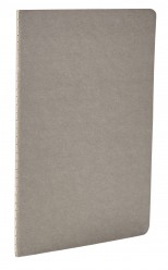 Libretas cosidas craft 14x21 Gris