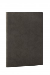 Libreta cosida y de tapa flexible Gris oscuro / Antracita