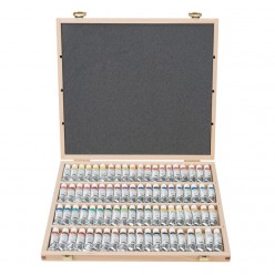 Caja de madera Schmincke 80 colores en tubo de 5ml